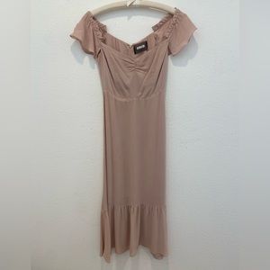 Reformation never worn champagne dress size 2 petite